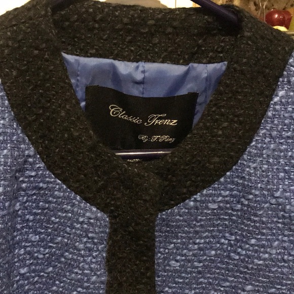 Blue/Black Blazer/Suiting Jacket - Picture 3 of 5